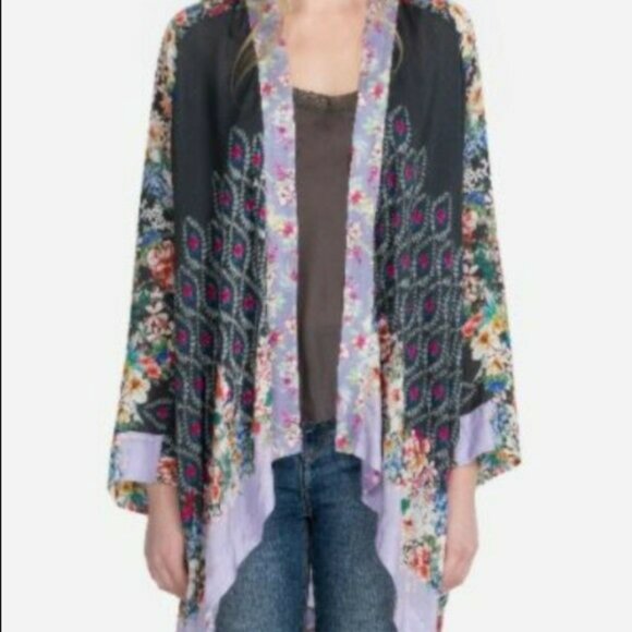 NWT JOHNNY WAS Shae Silk Kimono Small $275 - Picture 2 of 6